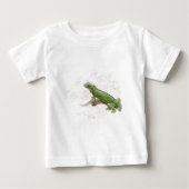 Green Iguana Lizard Baby Shirt (Voorkant)