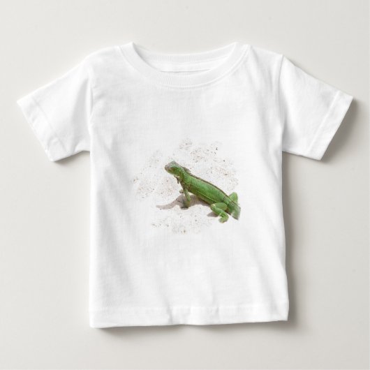 Green Iguana Lizard Baby Shirt (Voorkant)