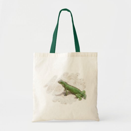 Green Iguana Lizard Canvas tas (Voorkant)