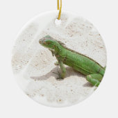 Green Iguana Lizard Ornament (Voorkant)