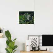 Green Iguana Poster (Thuiskantoor)