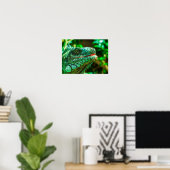 Green Iguana Poster (Thuiskantoor)