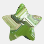 Green Iguana Ster Sticker (Voorkant)