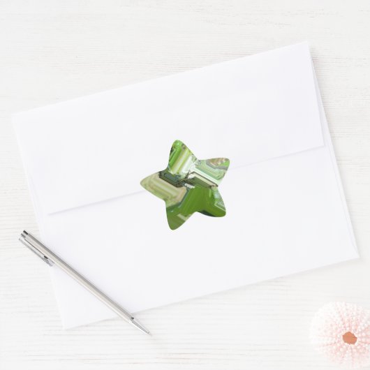 Green Iguana Ster Sticker (Envelop)