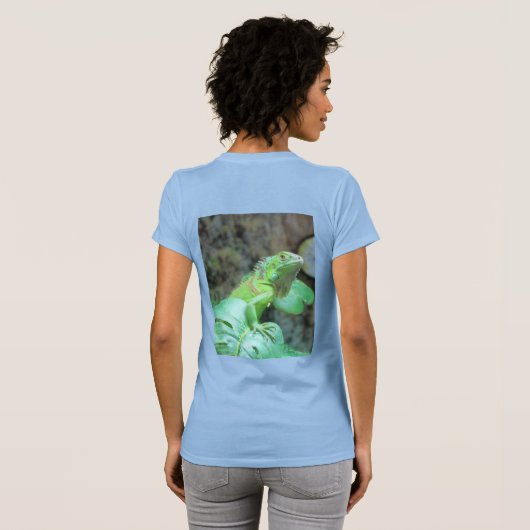 Green iguana T-Shirt (Achterkant volledig)