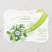Green Impression Invitation Kaart (Voorkant / Achterkant)