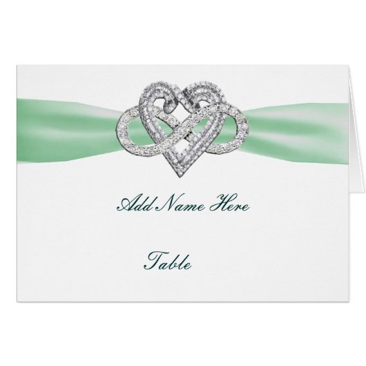 Green Infinity Heart Wedding Table (Voorkant Horizontaal)