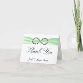 Green Infinity Wedding Hartelijk dank Bedankkaart