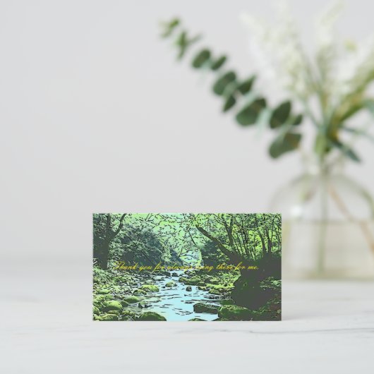 Green Informatiekaartje (Staand voorkant)