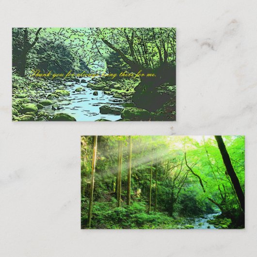 Green Informatiekaartje (Voorkant / Achterkant)