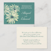 Green iory bruiloft maisy art info bijlage card (Voorkant / Achterkant)