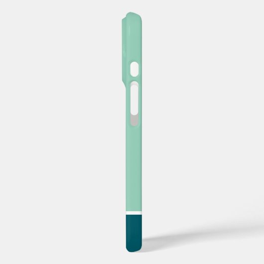 Green iPhone Case with Cute Kitten Design (Achterkant / Links)