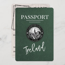 Green Ireland Passport Save the Date