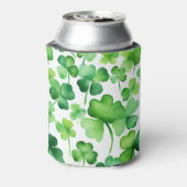 Green Ireland Shamrock Ierse achternaam Custom Blikjeskoeler (Blikje Achterkant)