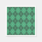 Green Irish Argyle Napkins Servetten (Voorkant)