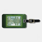 Green Irish Blessing Bagagelabel (Voorkant horizontaal)