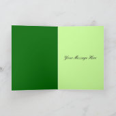 Green Irish Blessing Kaart (Binnen)