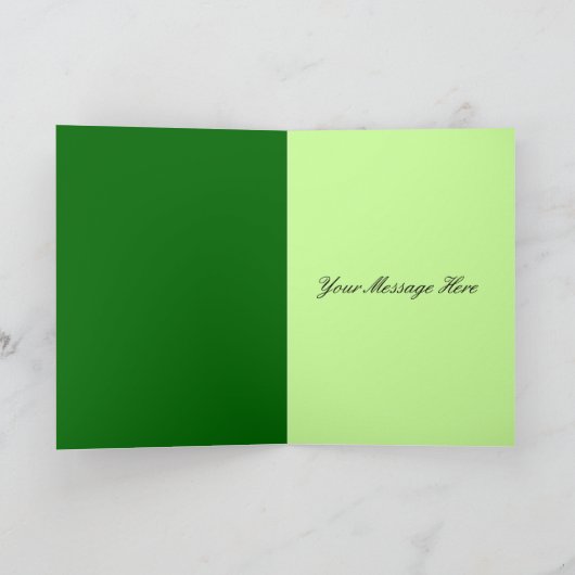 Green Irish Blessing Kaart (Binnen)