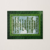 Green Irish Blessing Legpuzzel (Horizontaal)