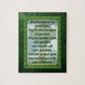 Green Irish Blessing Legpuzzel (Verticaal)