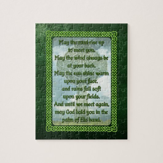 Green Irish Blessing Legpuzzel (Verticaal)
