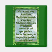 Green Irish Blessing Magneet (Voorkant)