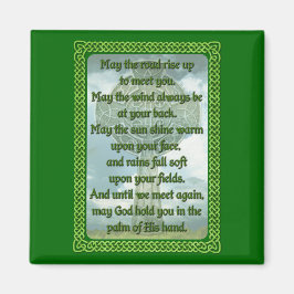 Green Irish Blessing Magneet