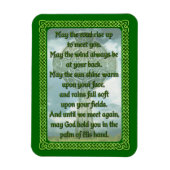 Green Irish Blessing Magneet (Verticaal)