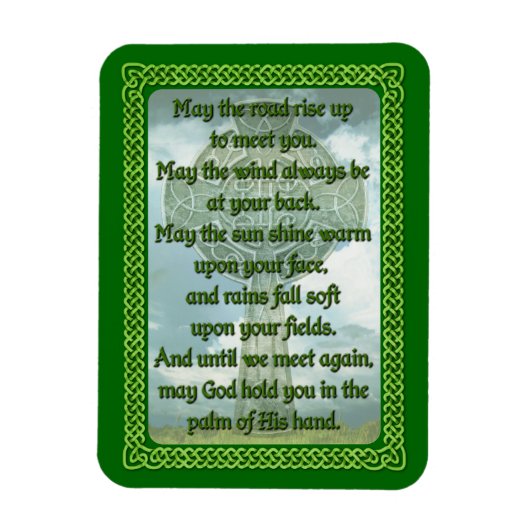 Green Irish Blessing Magneet (Verticaal)
