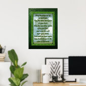 Green Irish Blessing Poster (Thuiskantoor)