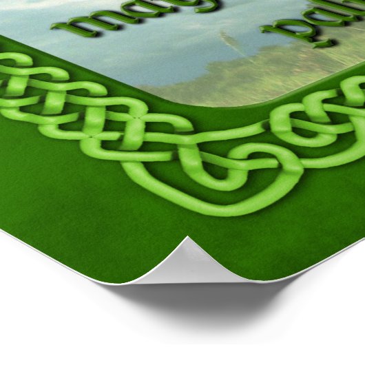 Green Irish Blessing Poster (Hoek)