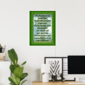 Green Irish Blessing Poster (Thuiskantoor)
