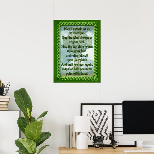 Green Irish Blessing Poster (Thuiskantoor)