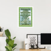 Green Irish Blessing Poster (Thuiskantoor)