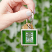 Green Irish Blessing Sleutelhanger (Hand)