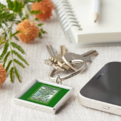 Green Irish Blessing Sleutelhanger (Zijkant)
