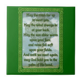 Green Irish Blessing Tegeltje (Voorkant)