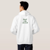 Green Irish Celtic Cross Hoodie Sweatshirt (Achterkant volledig)