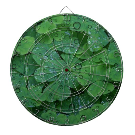 Green Irish Clover Dartbord (Voorkant)