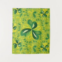 Green Irish Clover Pattern
