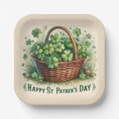 Green Irish Clover St Patrick's Day Paper Bord (Voorkant)