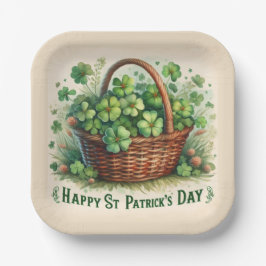 Green Irish Clover St Patrick's Day Paper Bord