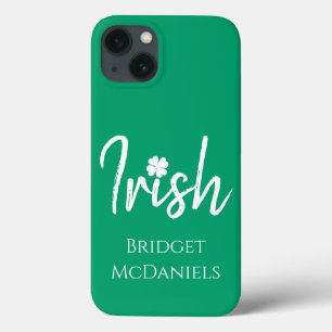 Green Irish Four Leaf Clover St Patricks Day Case-Mate iPhone Case