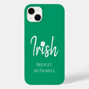 Green Irish Four Leaf Clover St Patricks Day Case-Mate iPhone 14 Plus Hoesje
