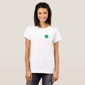 Green Irish Four Leaf Clover St Patricks Day T-shirt (Voorkant volledig)