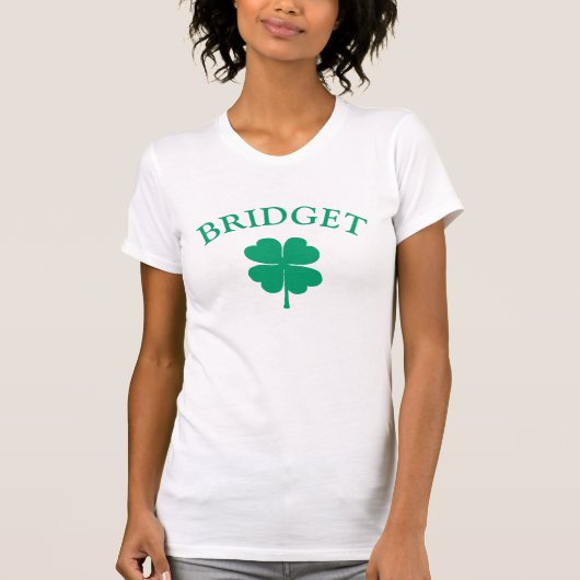 Green Irish Four Leaf Clover St Patricks Day T-shirt (Voorkant)