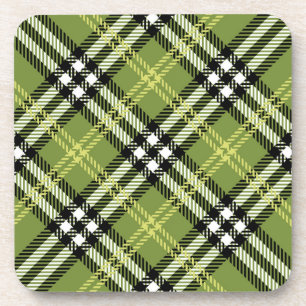 Green Irish Pset Pattern Bier Onderzetter