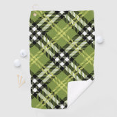 Green Irish Pset Pattern Golfhanddoek (Insitu)