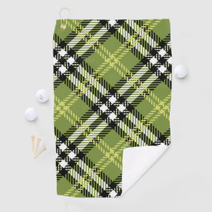 Green Irish Pset Pattern Golfhanddoek