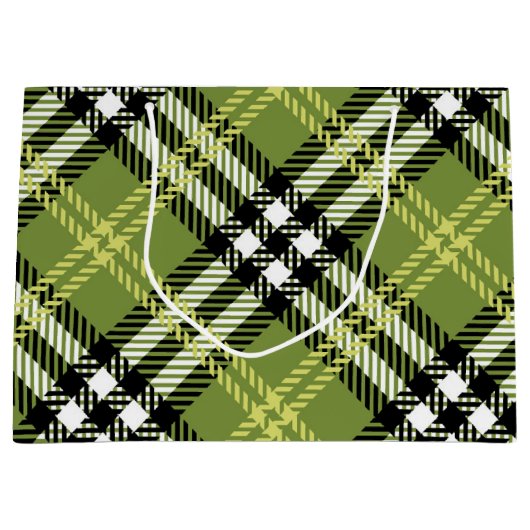 Green Irish Pset Pattern Groot Cadeauzakje (Voorkant)